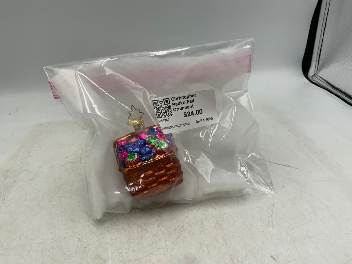 Christopher Radko Fall Ornament