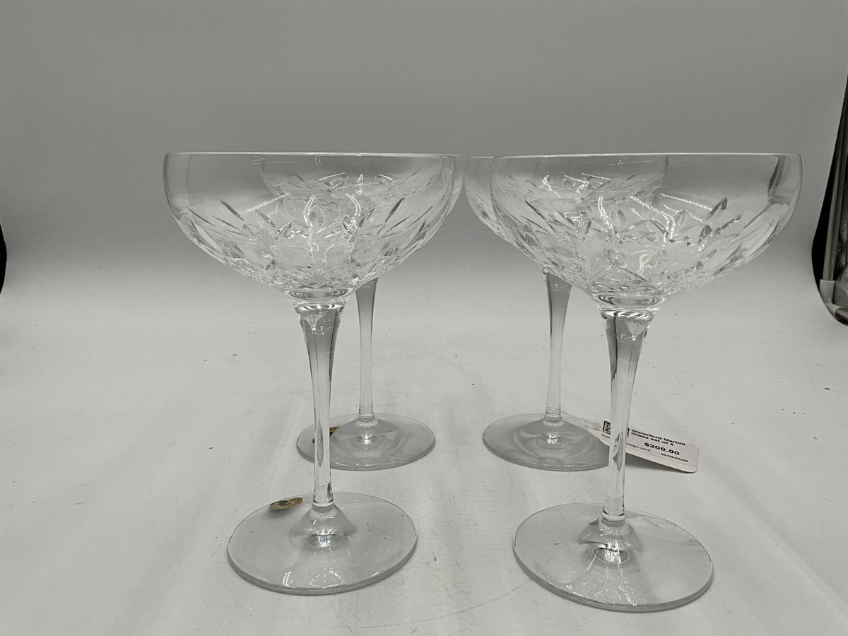 Waterford Martini Glass set of 4