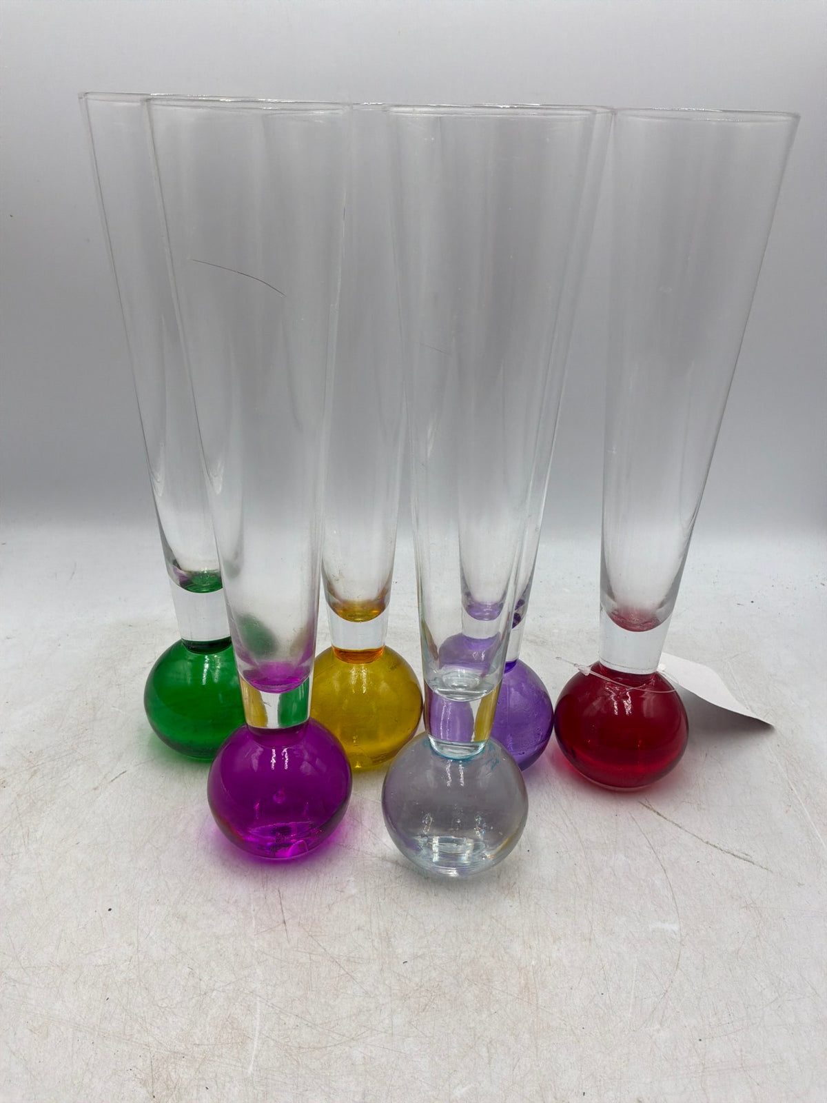 SET of 6 Champagne Flutes