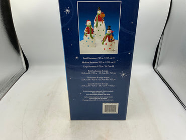 Set of 3 LED Snowmen