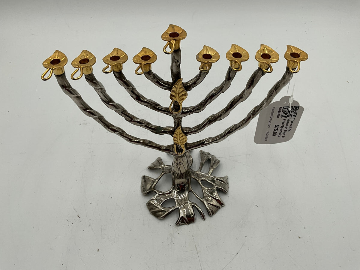 Tree of Life Menorah Sign By Fred Spinowitz