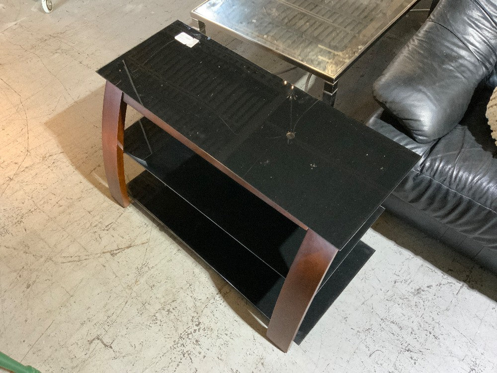Entertainment Center Wood/Glass 40in