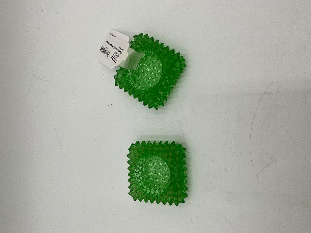 Green Hobnail Votive Holder Set of 2