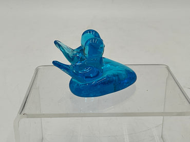Vtg Blue Bird of Happiness Signed Leo W.