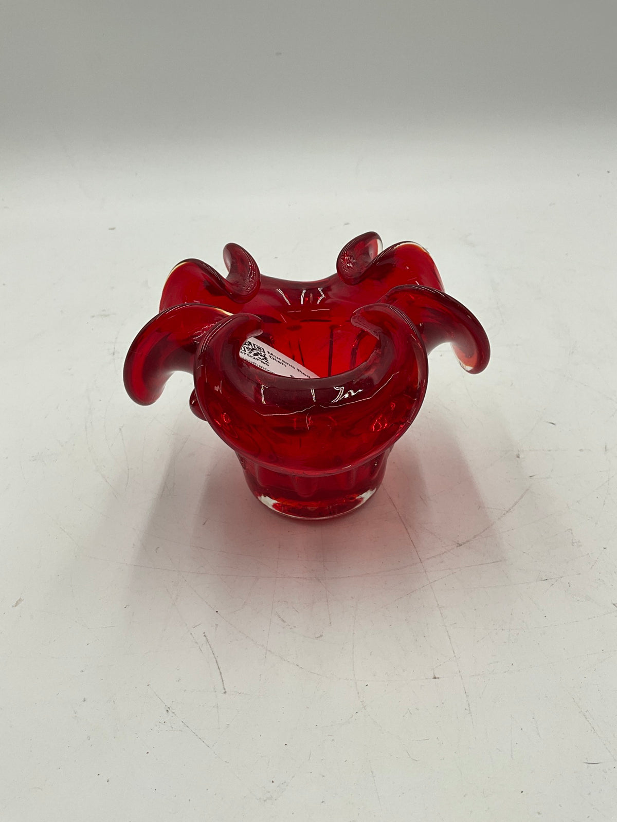 Murano Red Glass Dish
