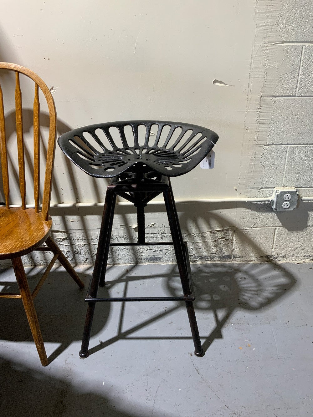 Cast Iron Swirl Stool