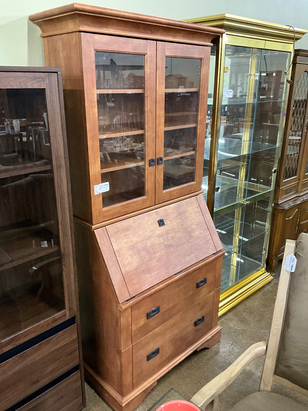 Sauder Light Wood Secretary Desk