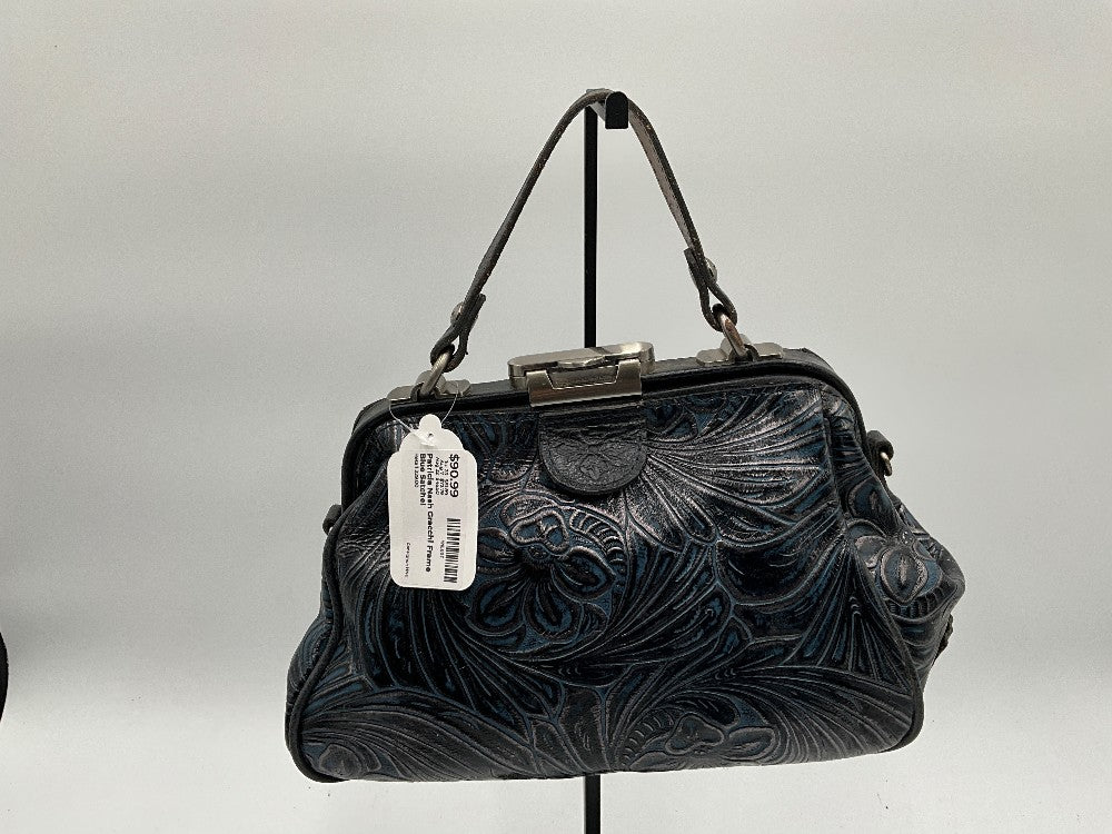 Patricia Nash Gracchi Frame Blue Satchel
