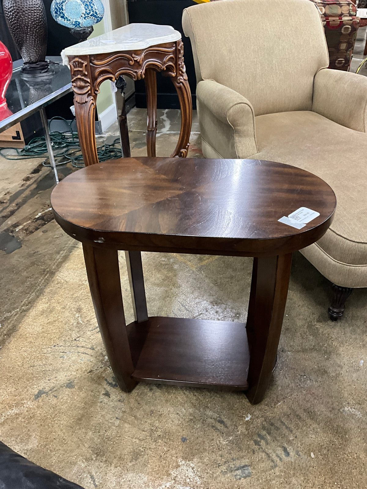 Klaussner Oval End Table