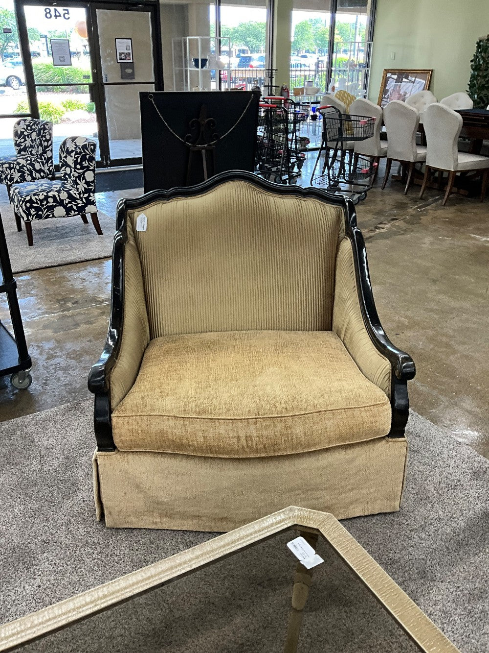 Haverty's Gold Oversized Accent Chair