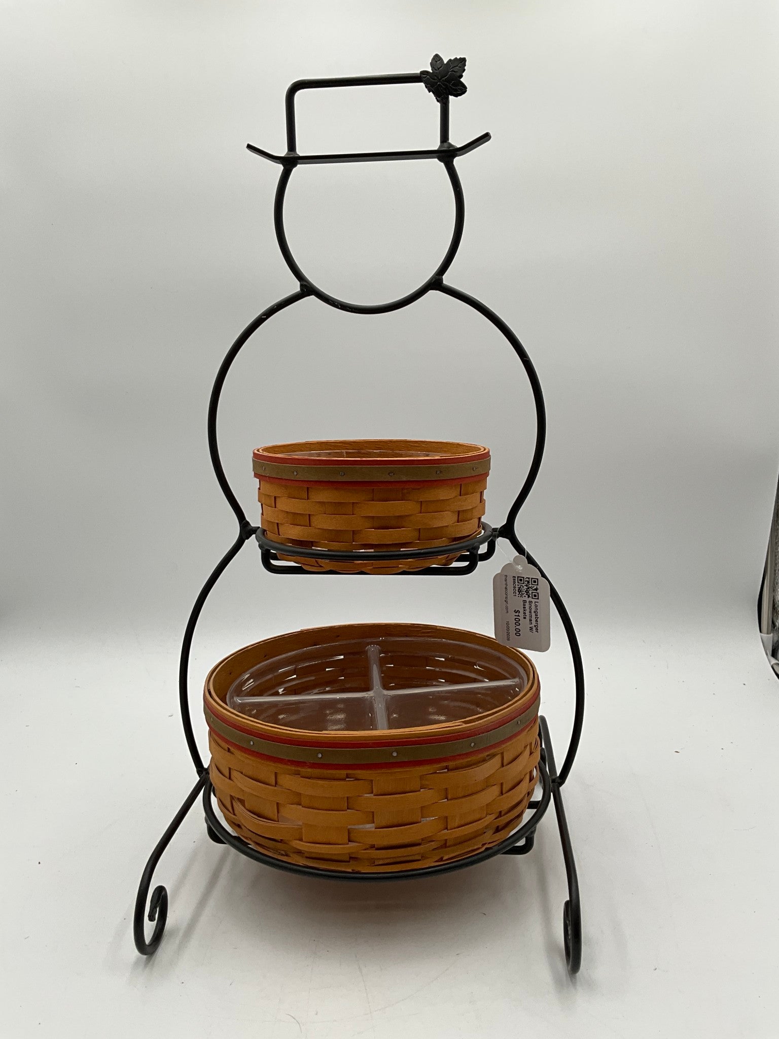 Longaberger Snowman W/ Baskets