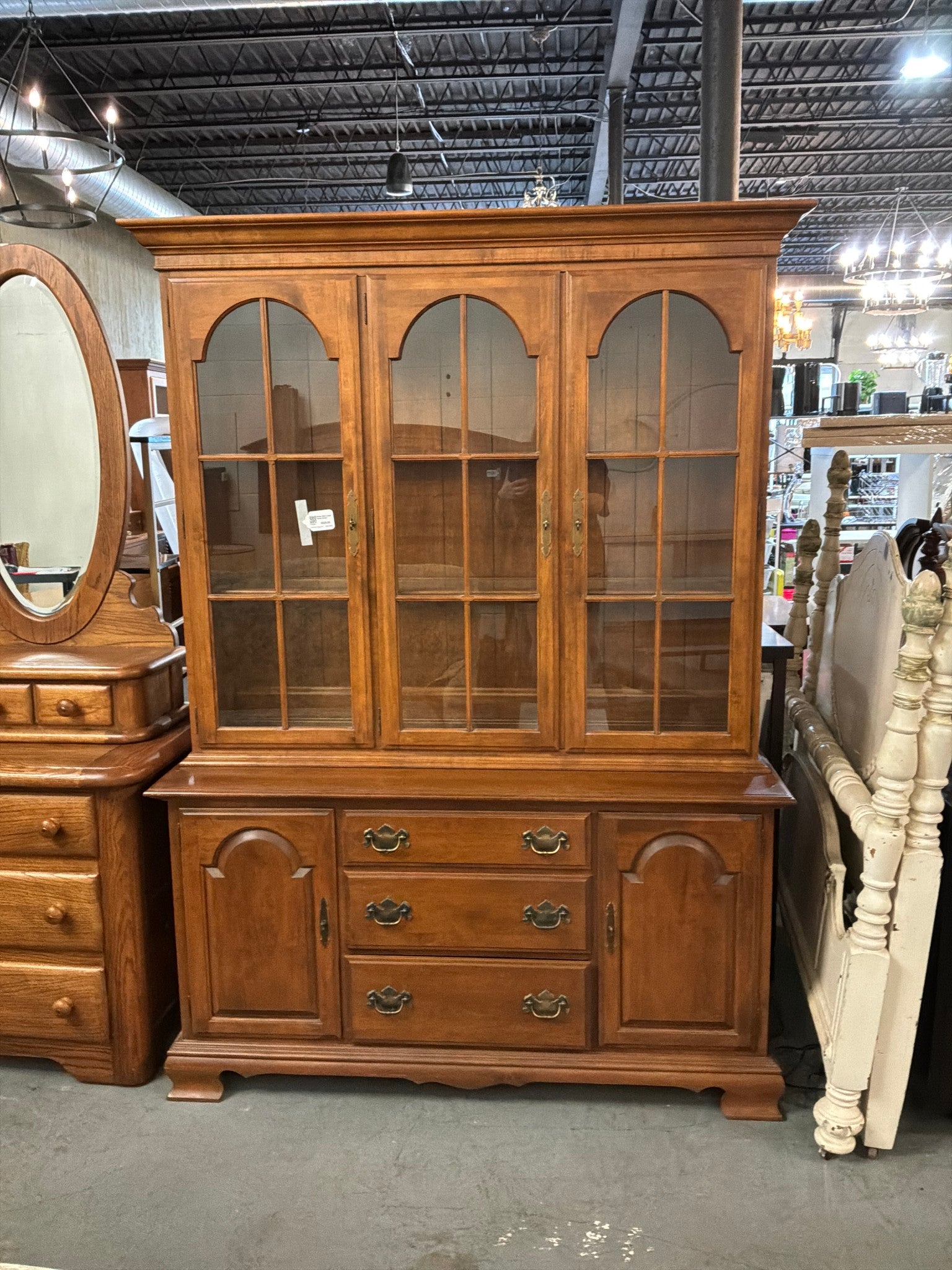 Ethan Allen Large China Hutch