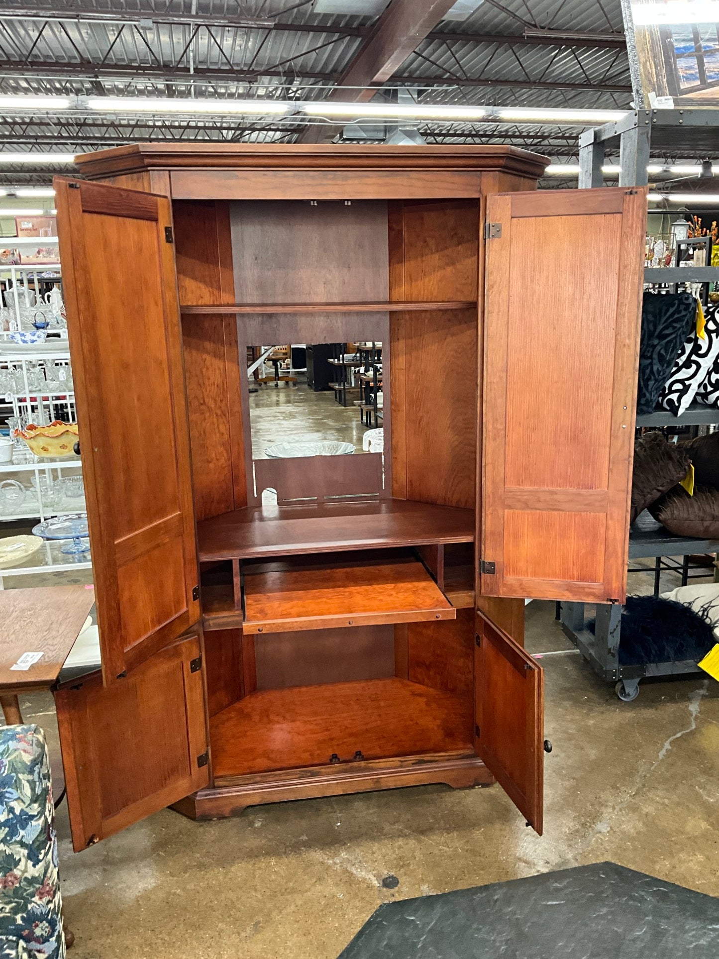 Corner TV Armoire