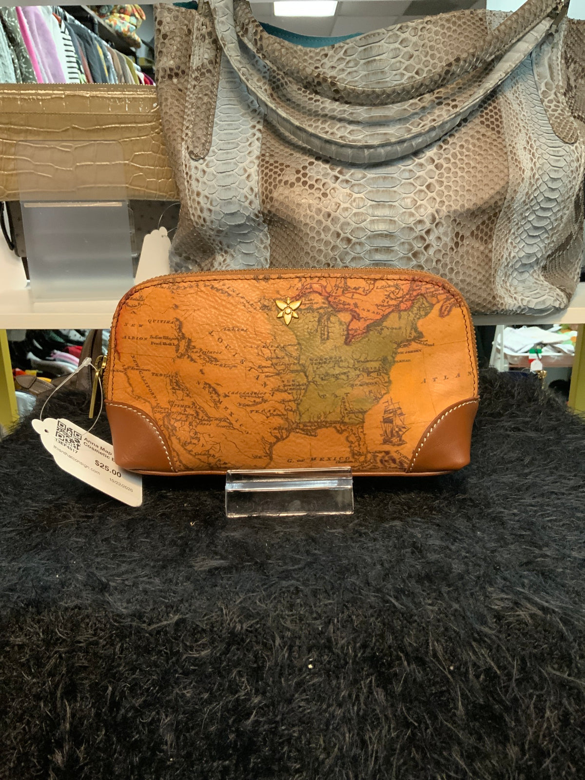 Anna Map Cosmetic Bag