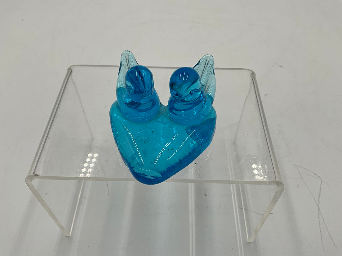 Vtg Blue Bird of Happiness Signed Leo W.