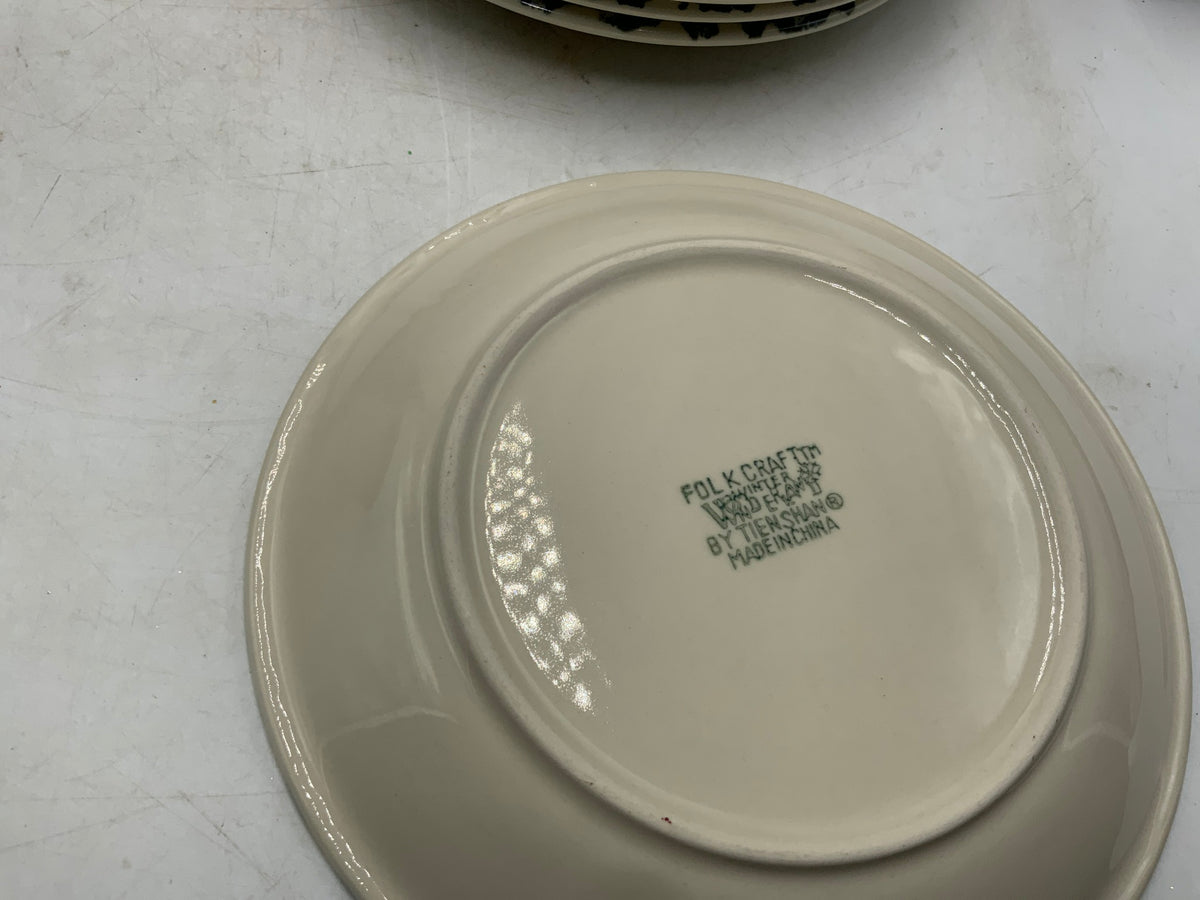 Folkcraft Christmas Dish SET
