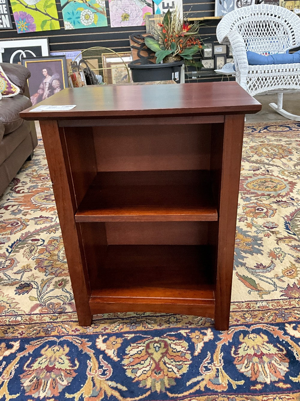 Wood End Table w/ 1 Shelf