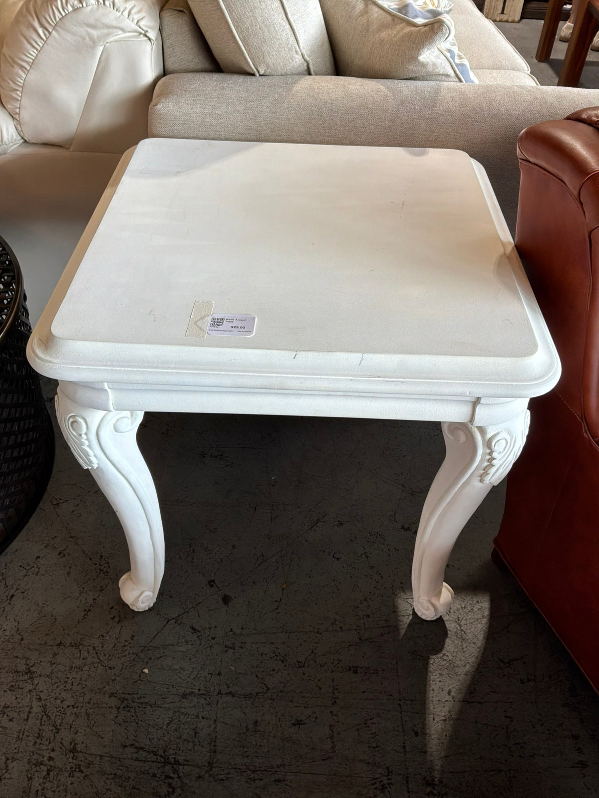 White Accent Table