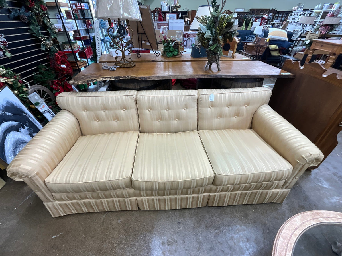 Gold Stripped Sofa