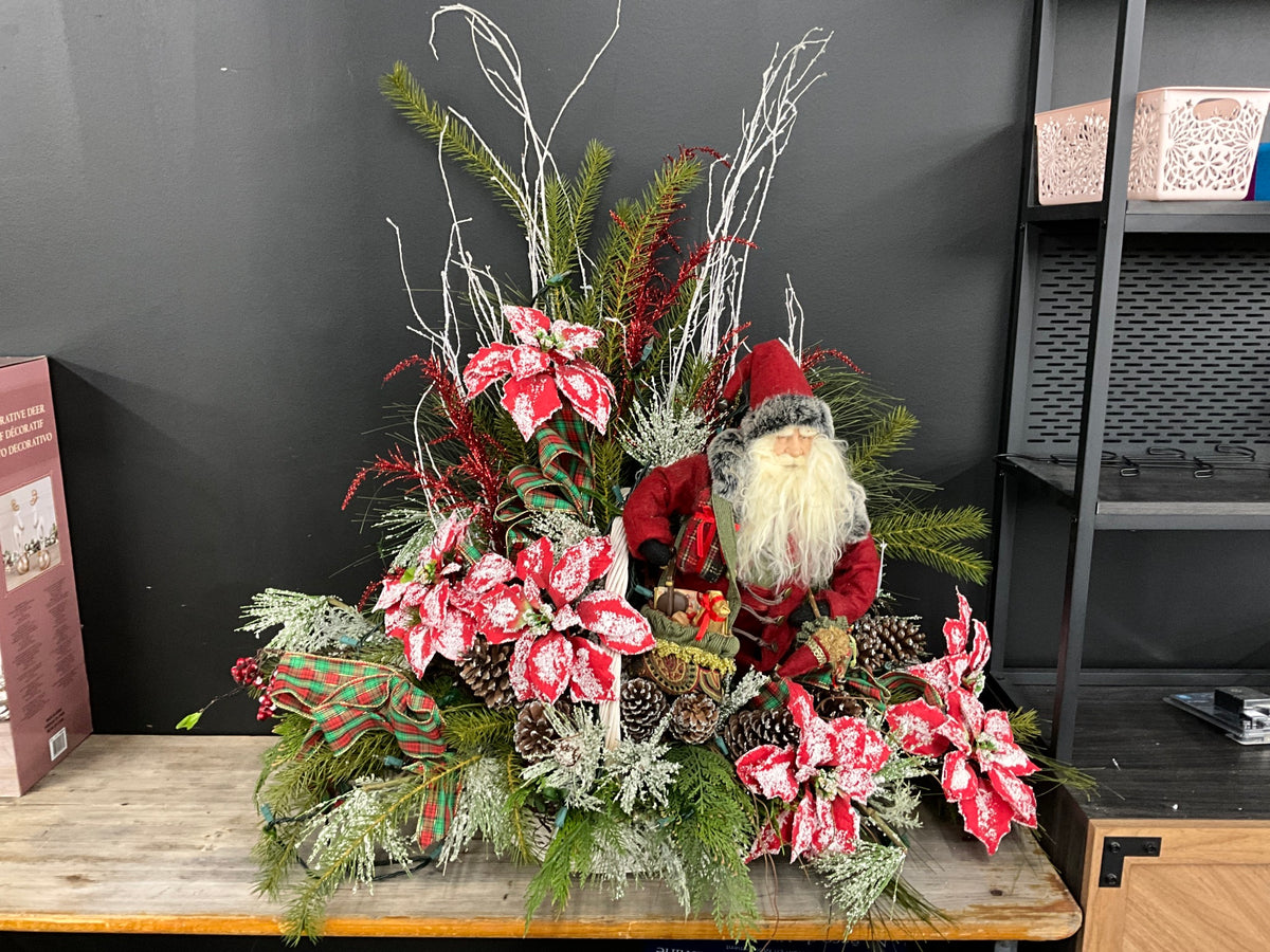 XL Basket Faux Greenery