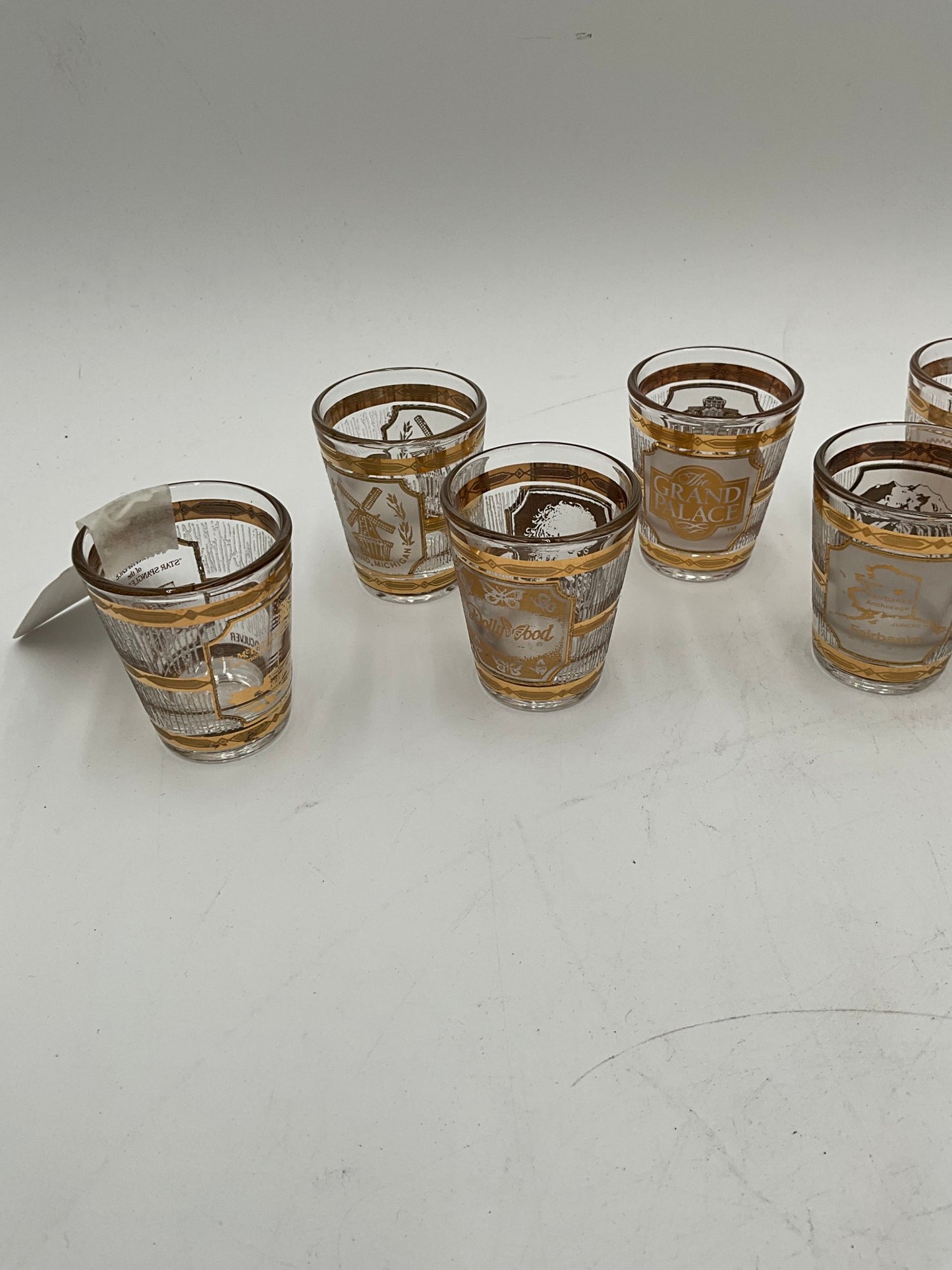 Vtg Culver Set of 6 Shot Glasses