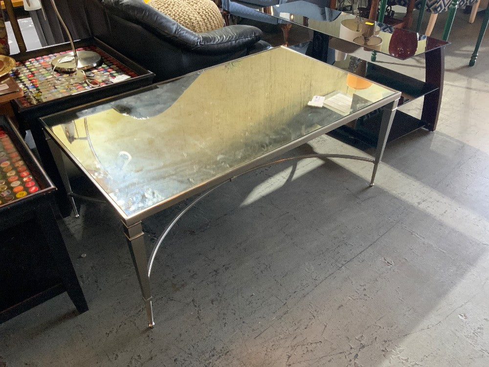 Mirrored Glass Coffee Table