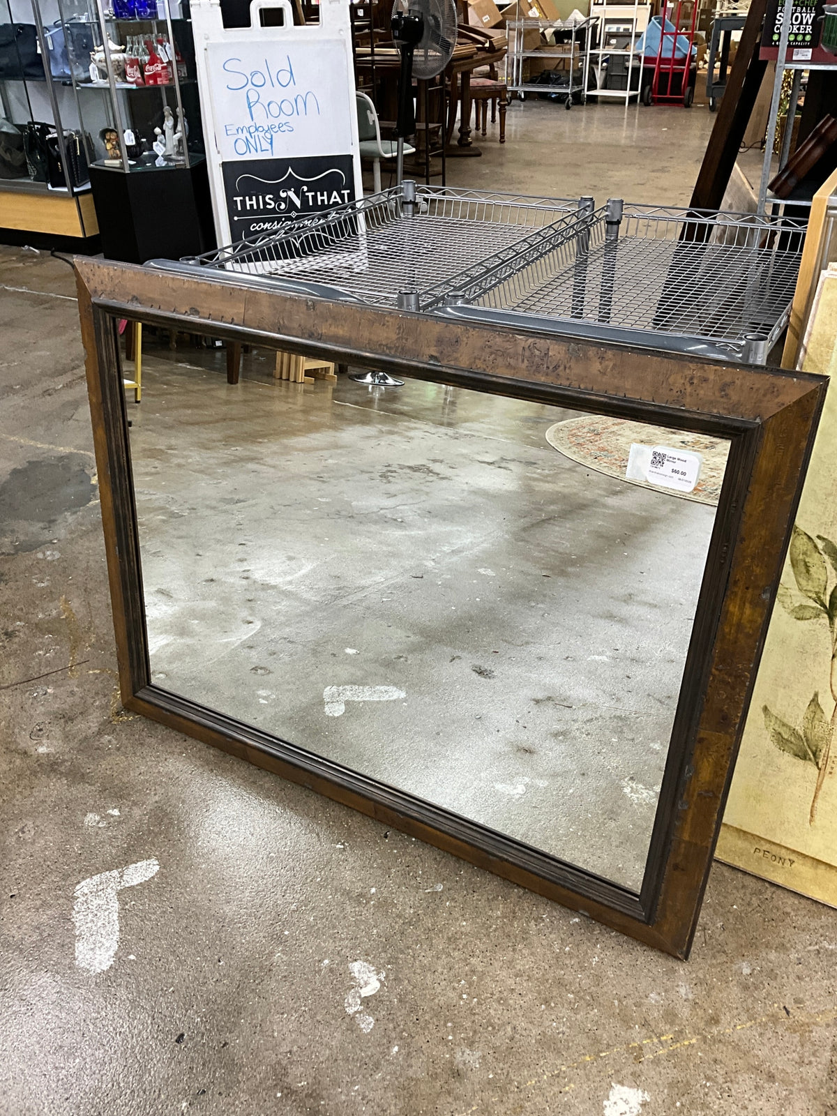 Large Wood Mirror