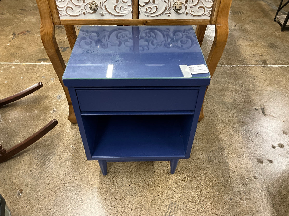 Blue End Table