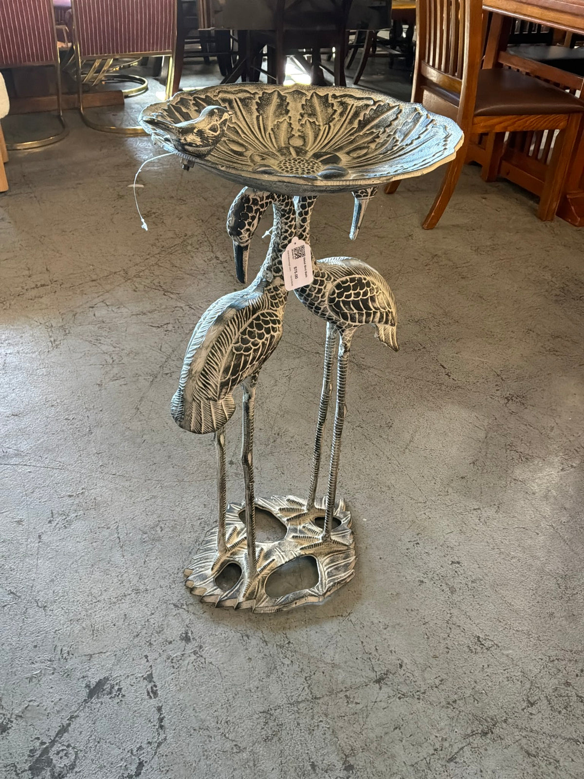 Metal Bird Bath