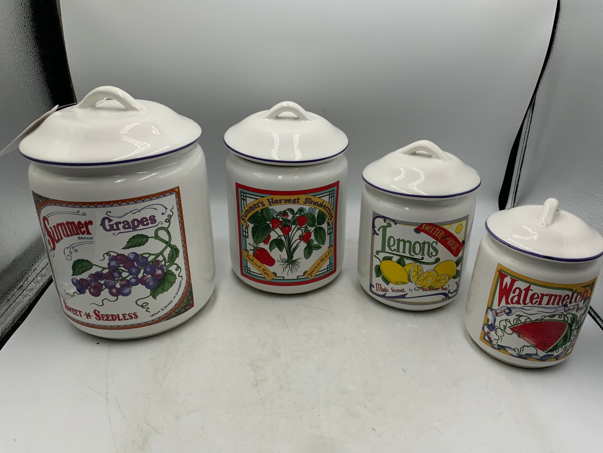 Fruit Canisters Set of 4