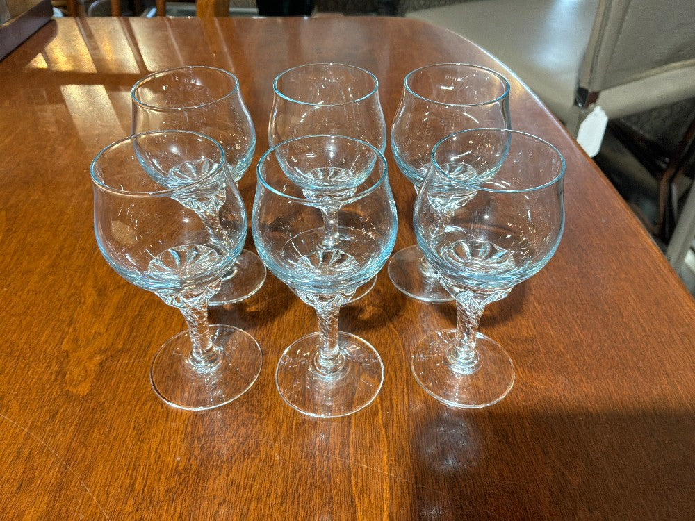Sasaki Hawthorne Azure Blue Cordials Set of 6