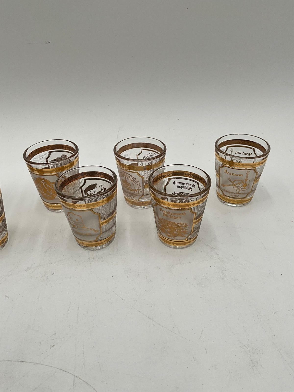 Vtg Culver Set of 6 Shot Glasses