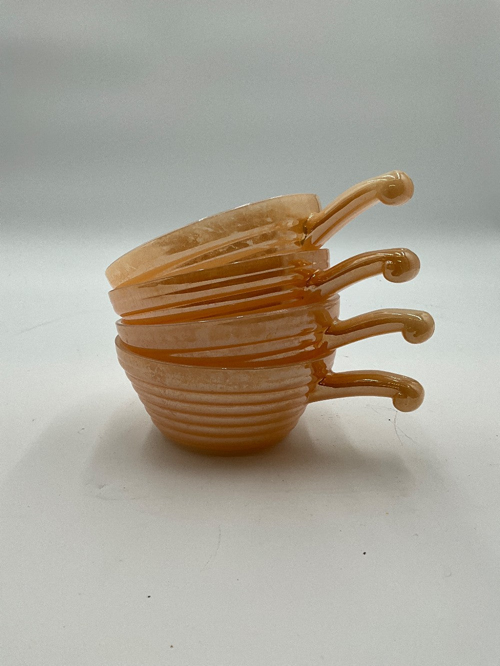 Fire King Soup Bowls with Handle Set of 4