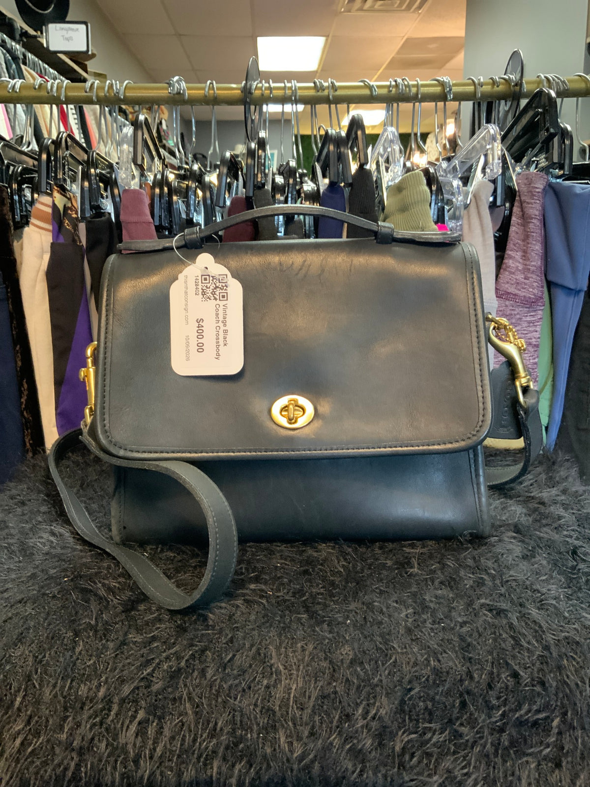Vintage Black Coach Crossbody