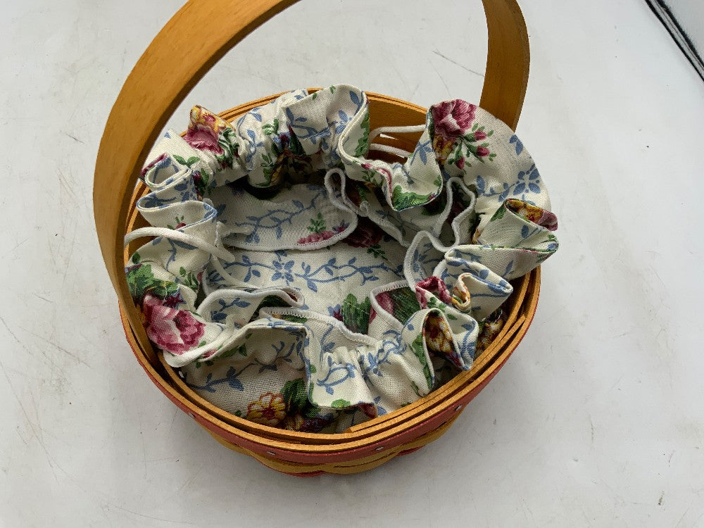 Longaberger 1998 Basket w/ Jewelry Pouch