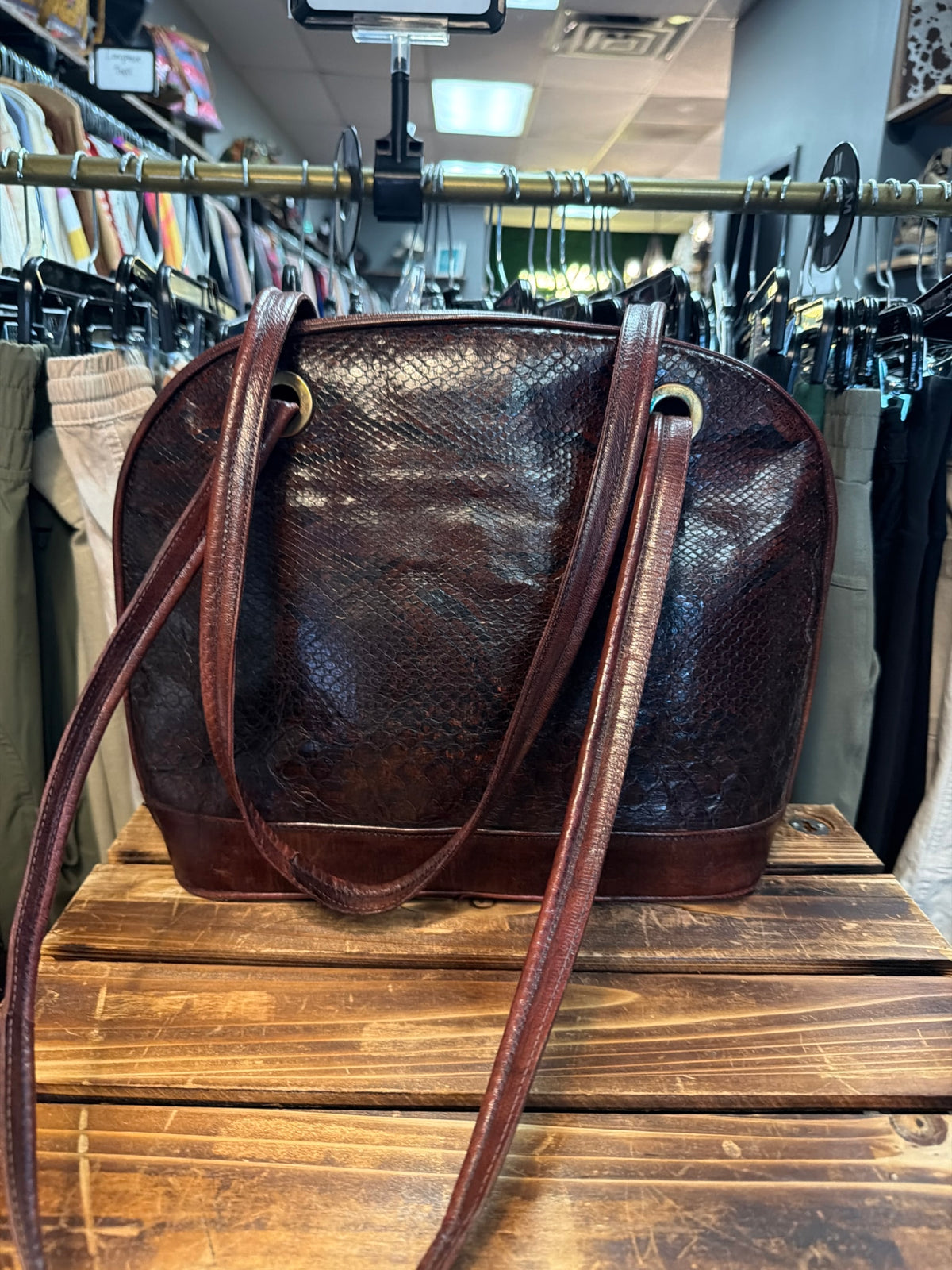 Vtg. Snake Purse
