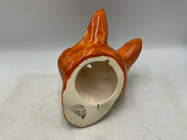 Vtg Babbacombe Fox Head String / Scissor Holder