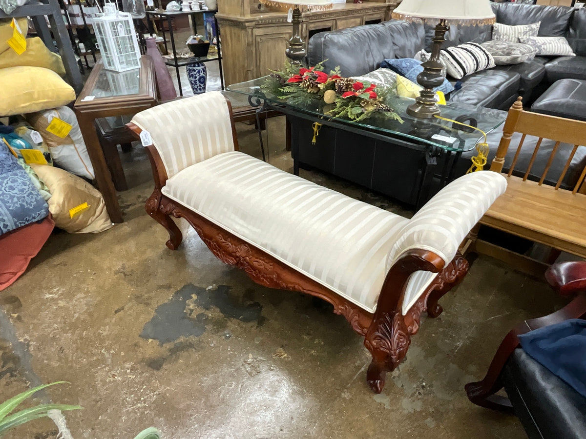 Wood & Cream Bench