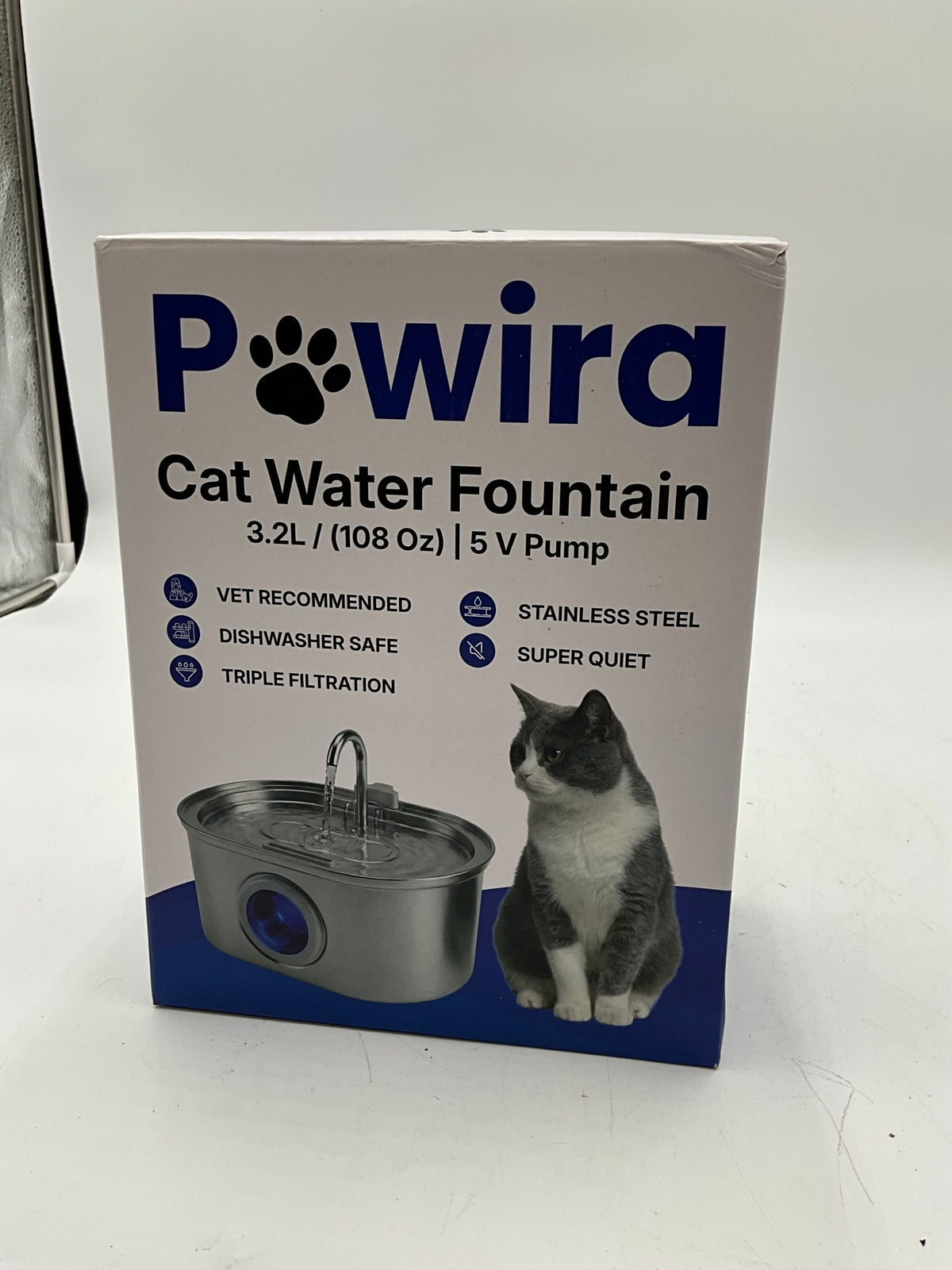 NIB Pawria Cat Water Fountain