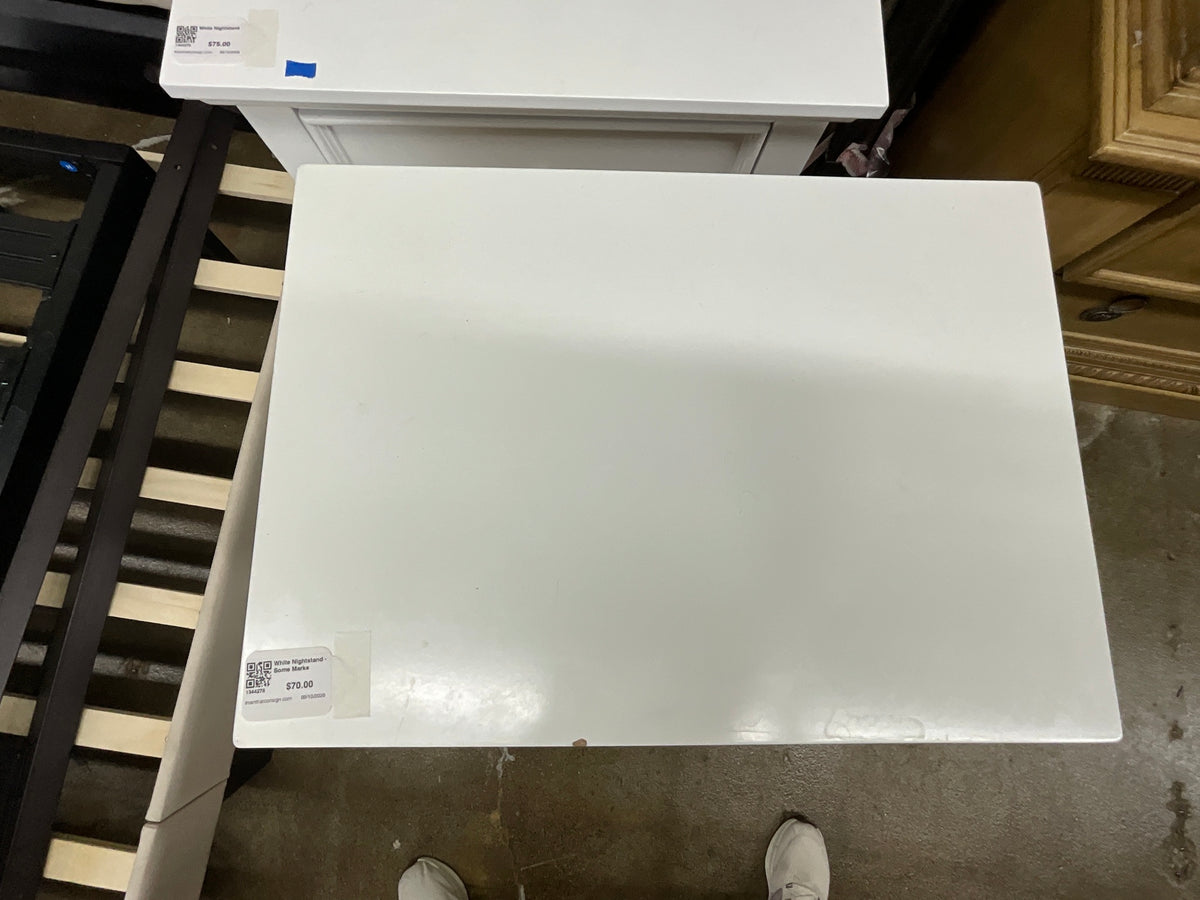 White Nightstand - Some Marks 