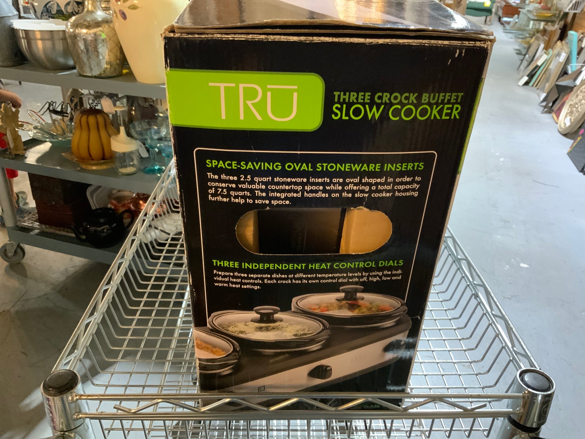 Tru Three Crock Buffet Slow Cooker
