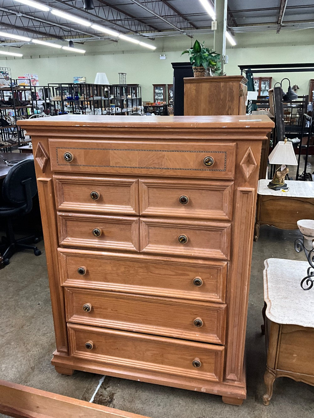 Light Wood Chest of Drawers