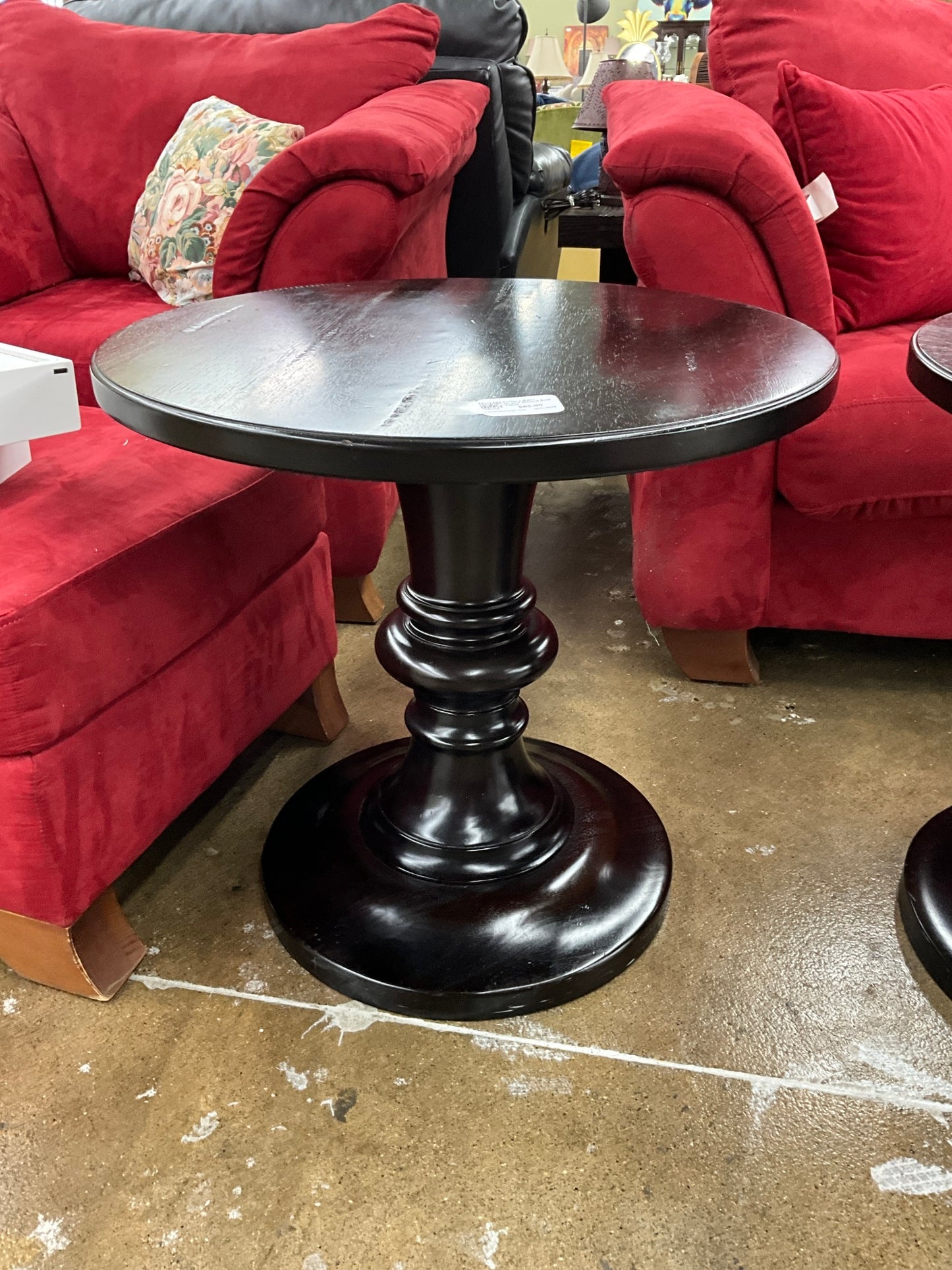 Pottery Barn Rustic Round End Table