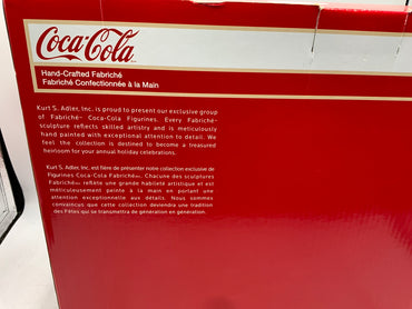 Coca Cola Santa on Train with Bear