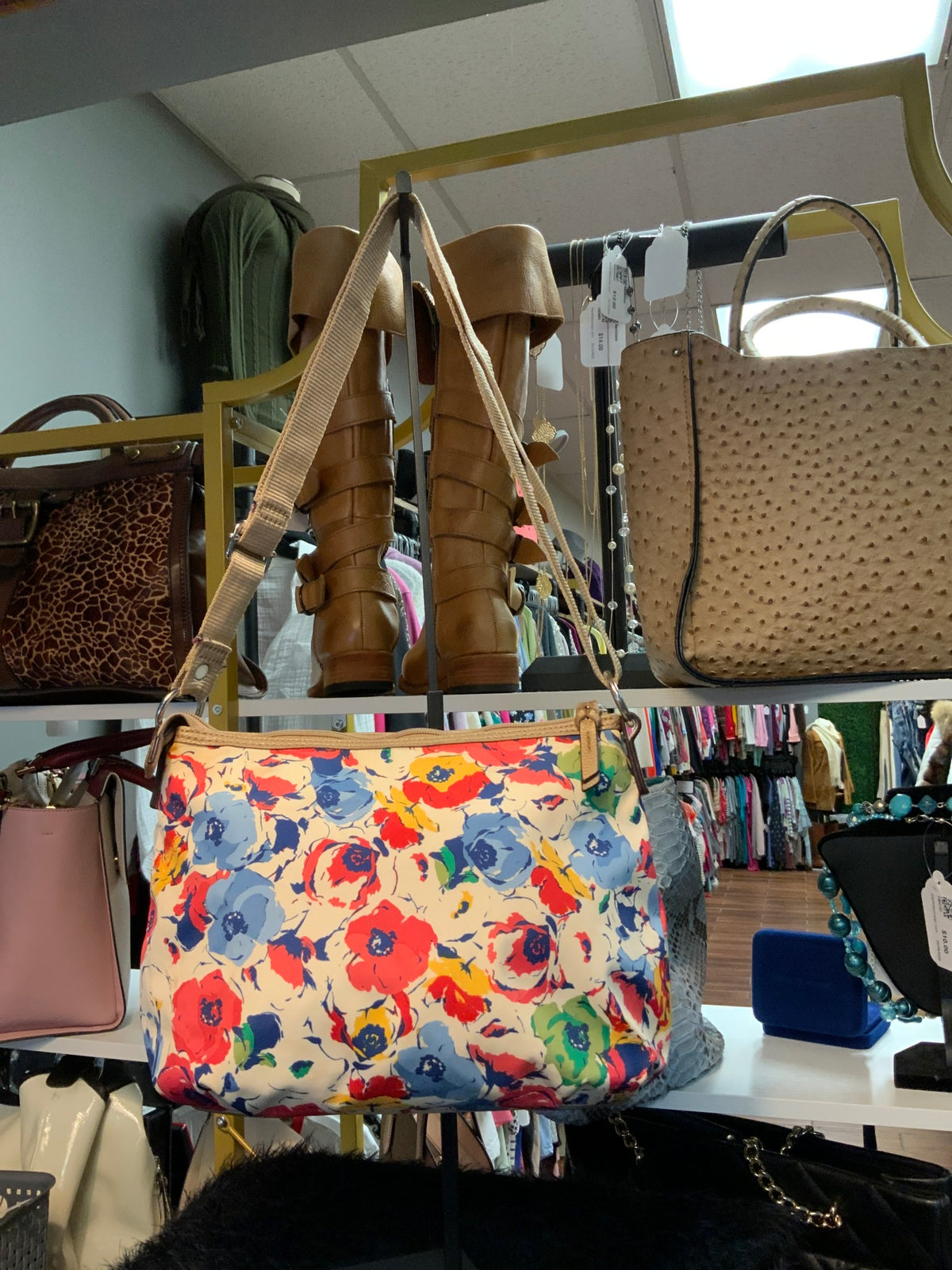 Dana Buchman Floral Bag