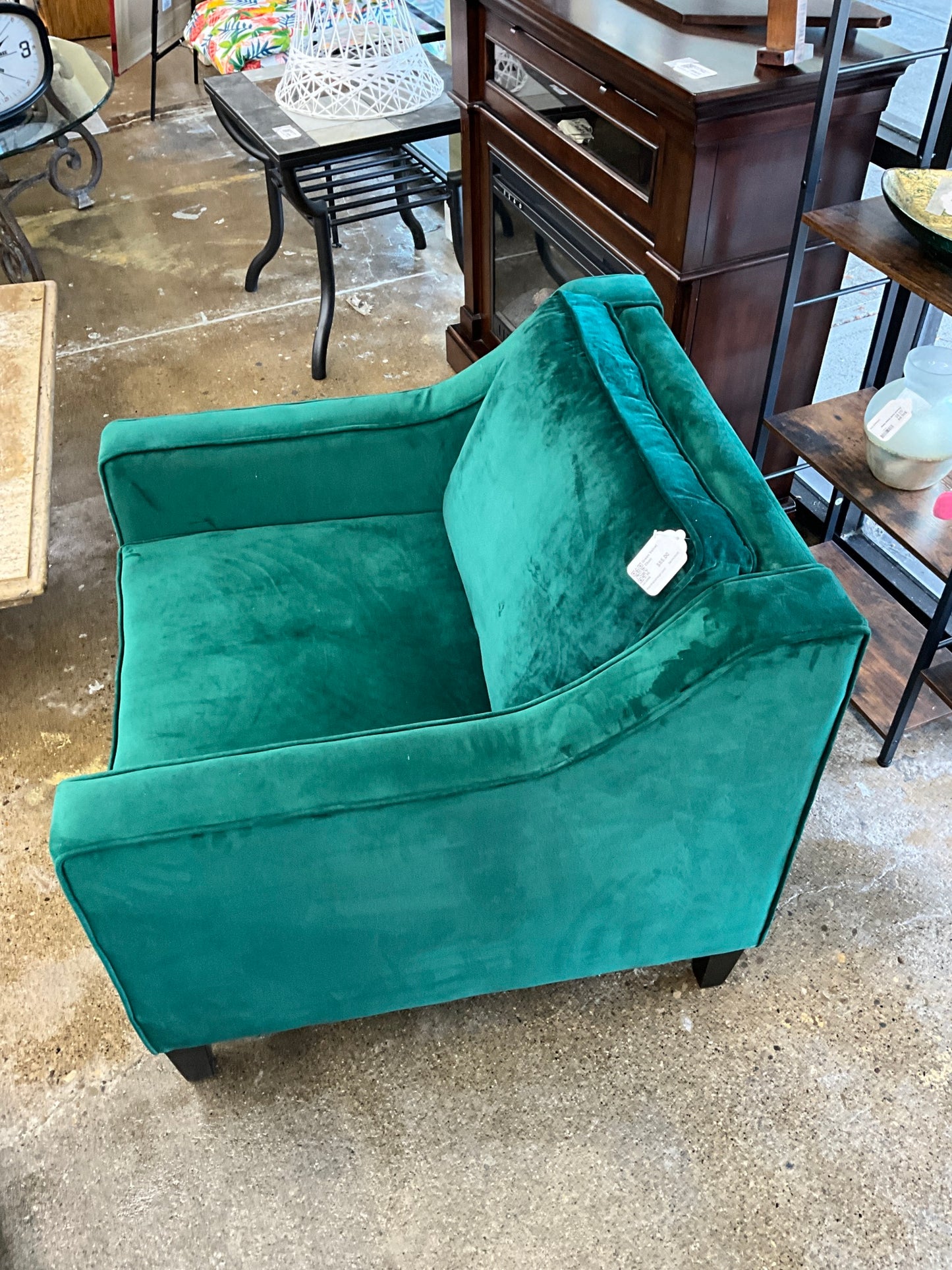 Green Velvet Chair