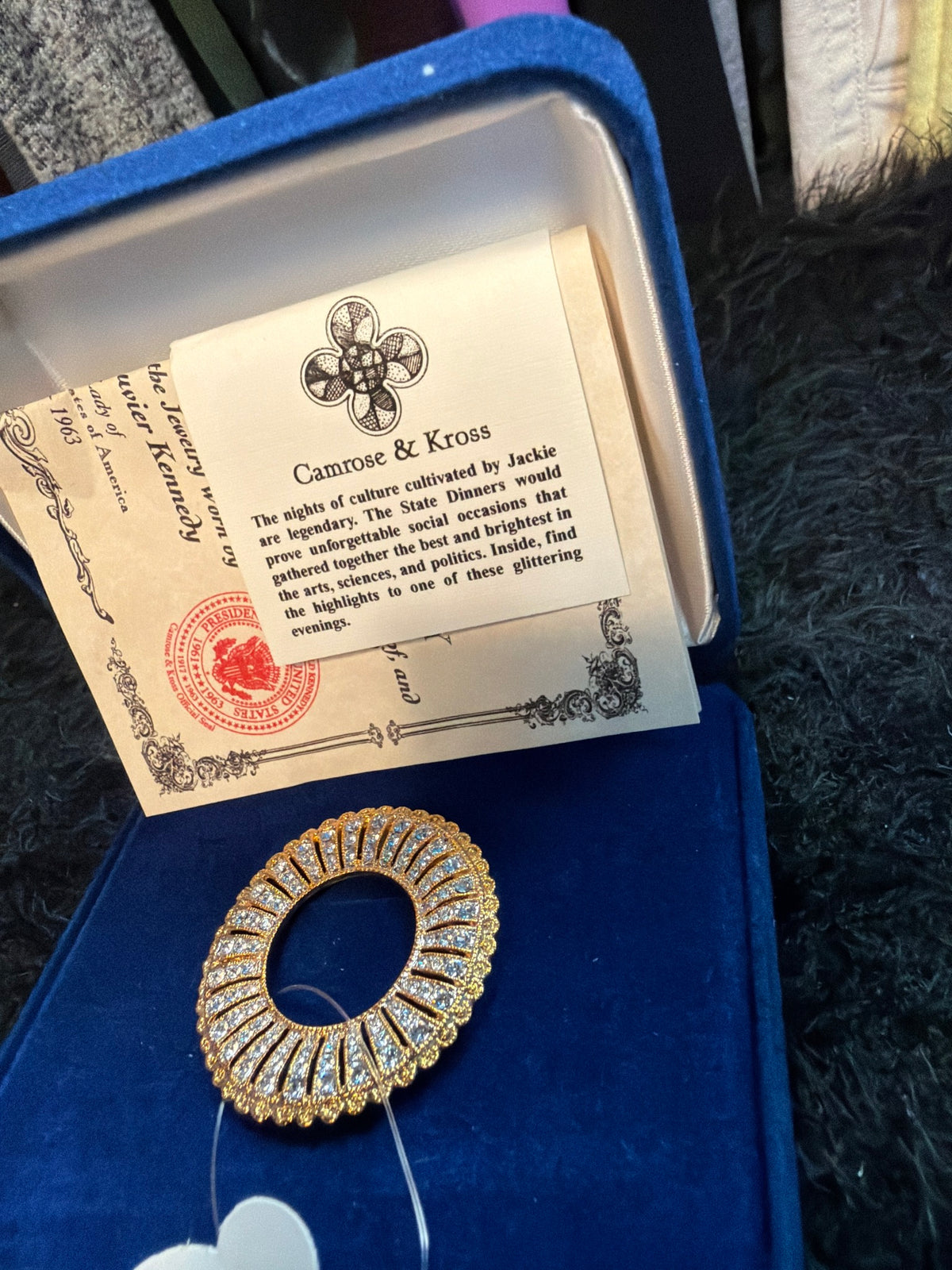 Camrose & Kross Gold Pin