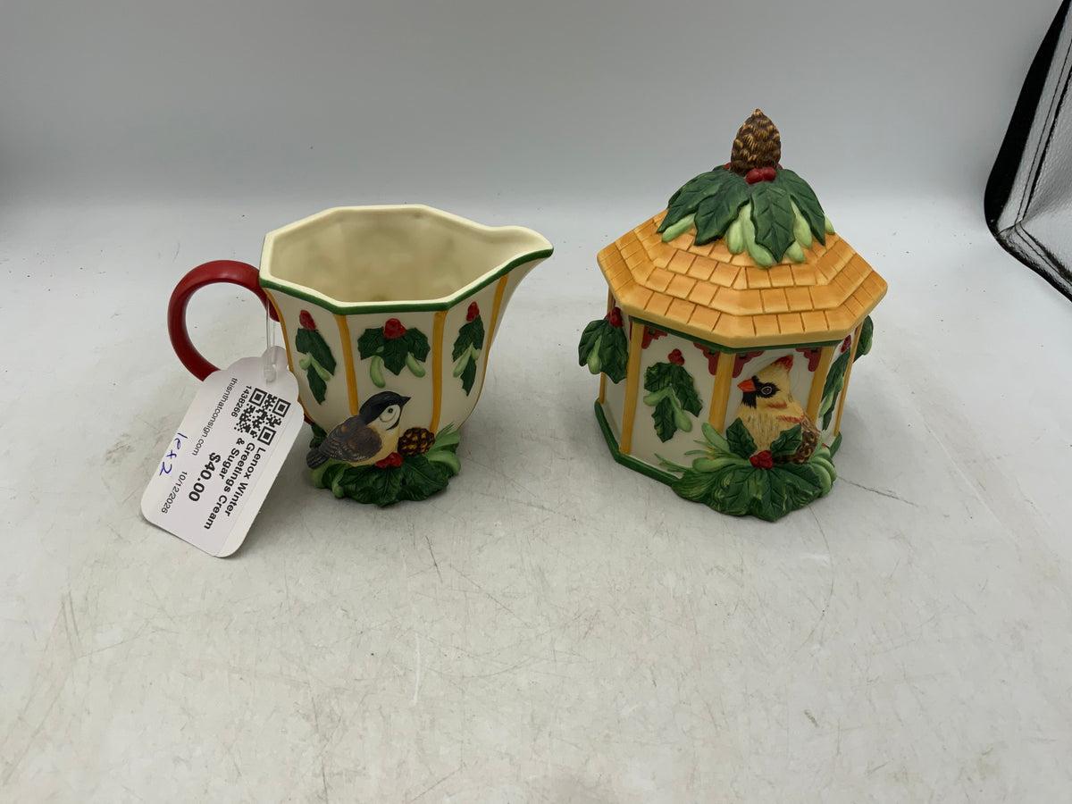 Lenox Winter Greetings Cream & Sugar