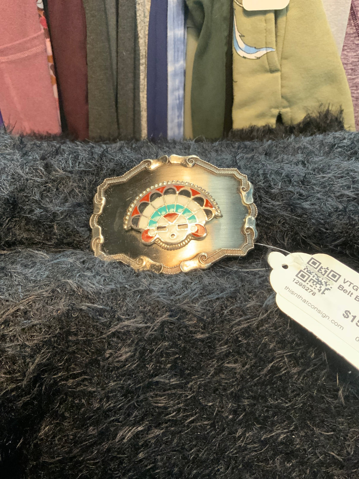 VTG Sun Face Belt Buckle