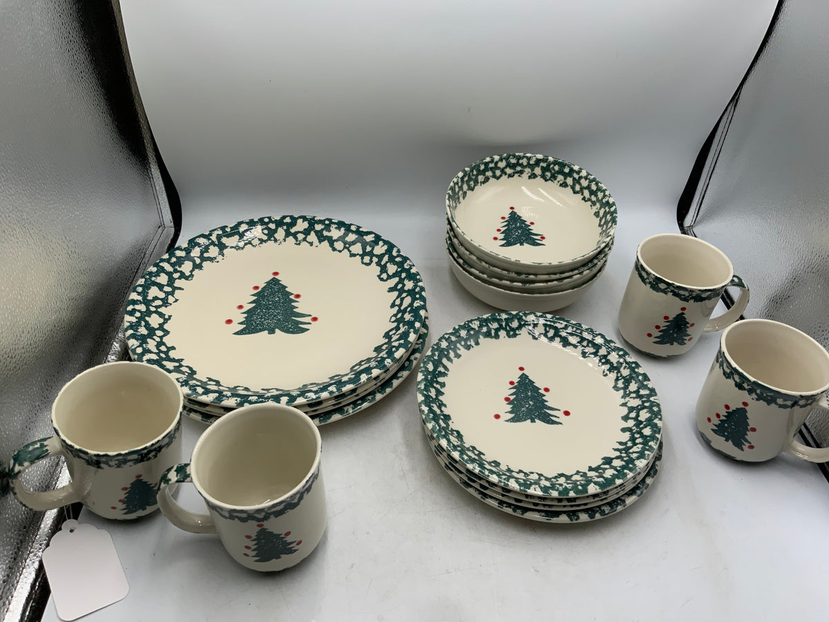 Folkcraft Christmas Dish SET